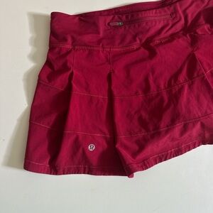 lululemon athletica Women's Red Tennis Skirt
